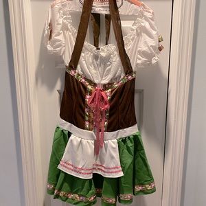 Gretchen 2-pc Dirndl Dress. Halloween Costume.